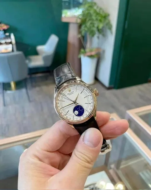 Rolex 玫瑰金 月象 稀有正裝錶