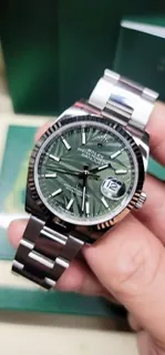 Rolex 勞力士 橄欖綠 棕櫚葉錶面